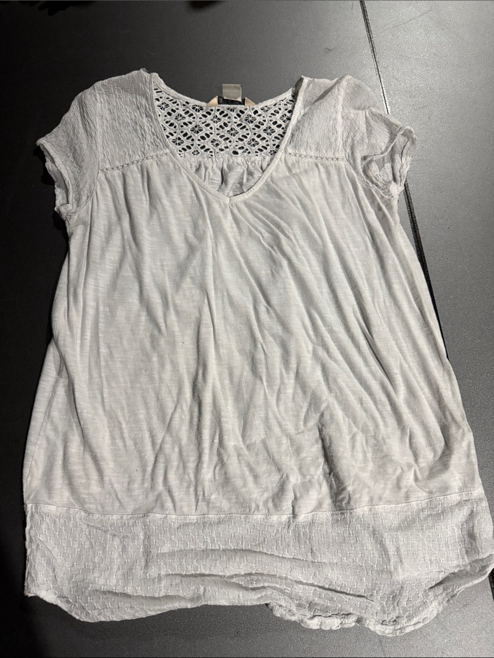 WHITE Lucky Brand vneck blouse